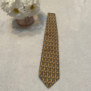 FOX & CHAVE 100% Silk Tie Made In Italy